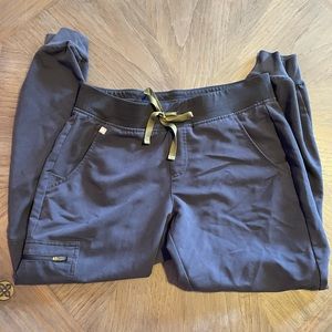 FIGS dark harbor Zamora jogger pants.
